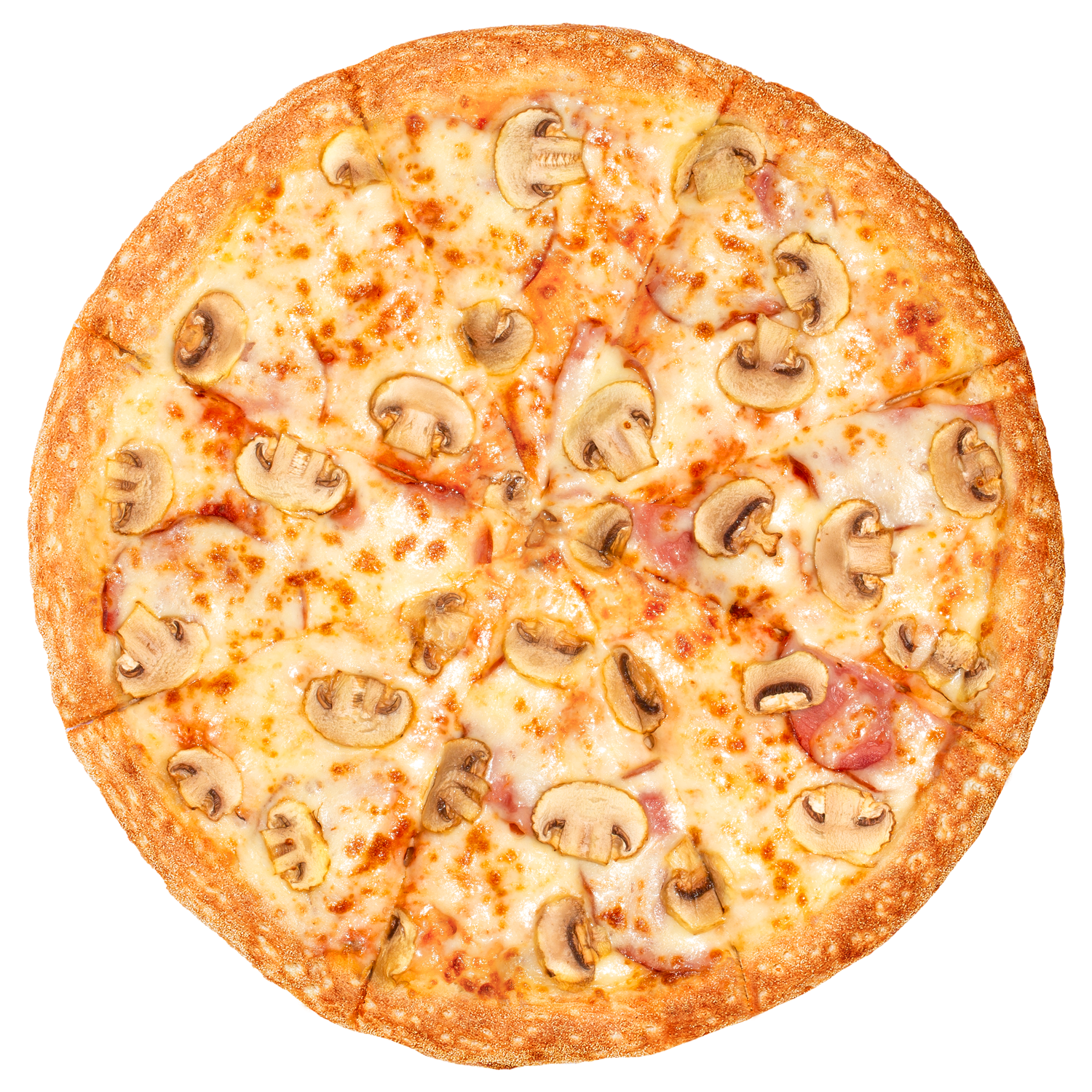 Ham with mushrooms