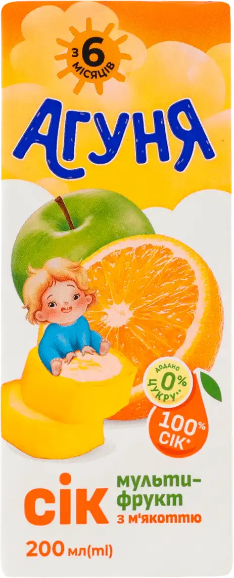 Агуня Мультифрукт 0,2л