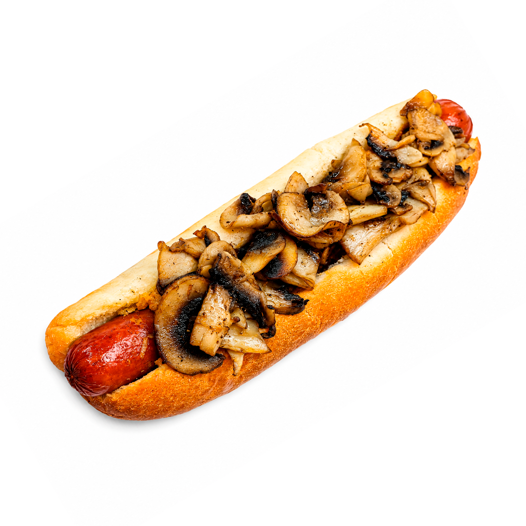 Mushroom hot dog